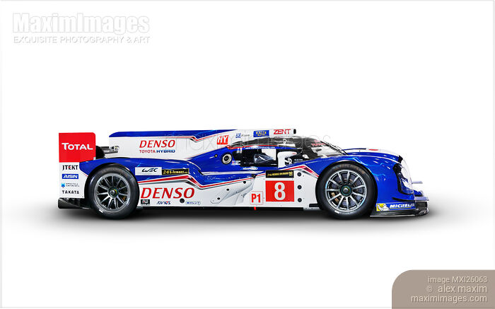 Denso Toyota Hybrid TS040 race car Stock photo of Denso Toyota Hybrid TS040 race car Buy commercial use license at MaximImages
