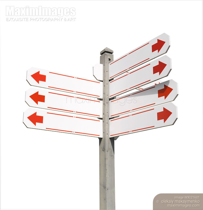 Stock photo of Direction Signpost Buy commercial use license at MaximImages