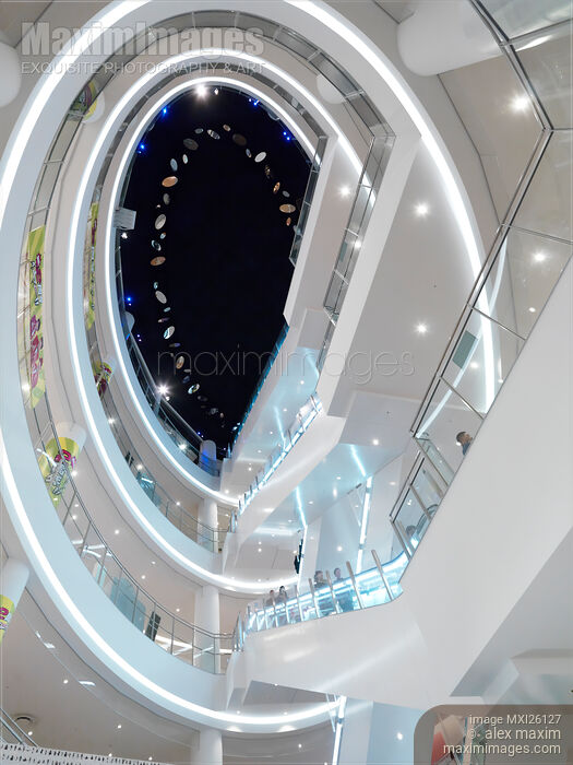 Stock photo of Diver City Tokyo interior abstract photo Buy commercial use license at MaximImages
