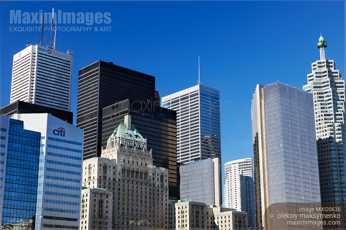 Downtown Toronto city skyline Stock photo of Downtown Toronto city skyline Buy commercial use license at MaximImages
