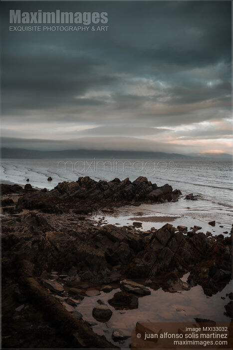 Dramatic nature scenery of rocky seashore in Blackrock Co. Louth Ireland Stock photo of Dramatic nature scenery of rocky seashore in Blackrock Co. Louth Ireland Buy commercial use license at MaximImages