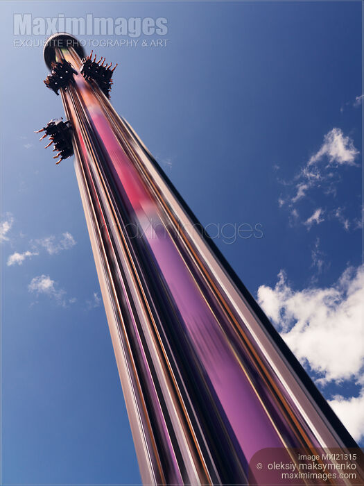Stock photo of Drop Tower at Canada's Wonderland Buy commercial use license at MaximImages