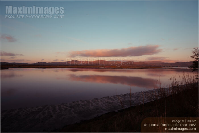 Dundalk Bay at twilight tranquil landscape nature scenery in Ireland Stock photo of Dundalk Bay at twilight tranquil landscape nature scenery in Ireland Buy commercial use license at MaximImages