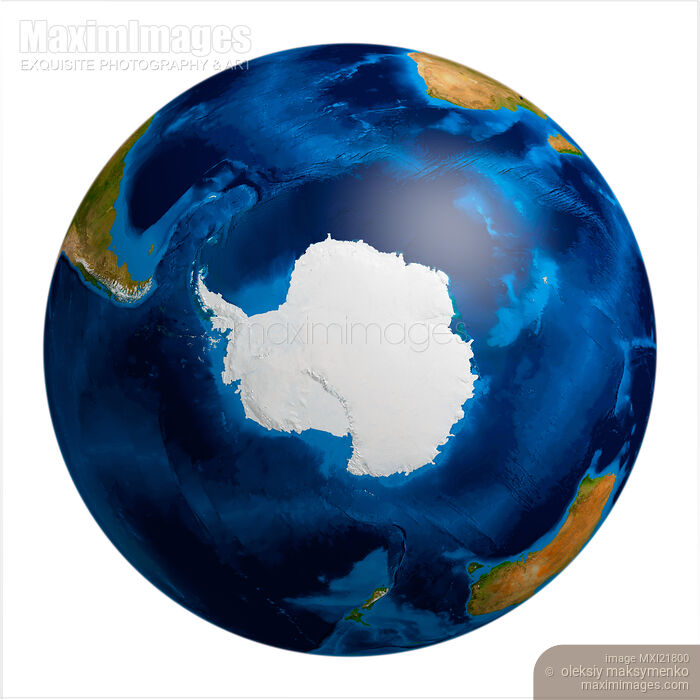 Earth Globe - Antarctic Region Stock image of Earth Globe - Antarctic Region Buy commercial use license at MaximImages