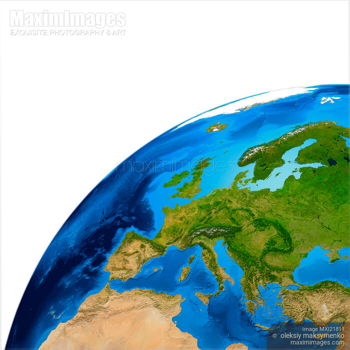 Earth Globe - Europe Stock image of Earth Globe - Europe Buy commercial use license at MaximImages