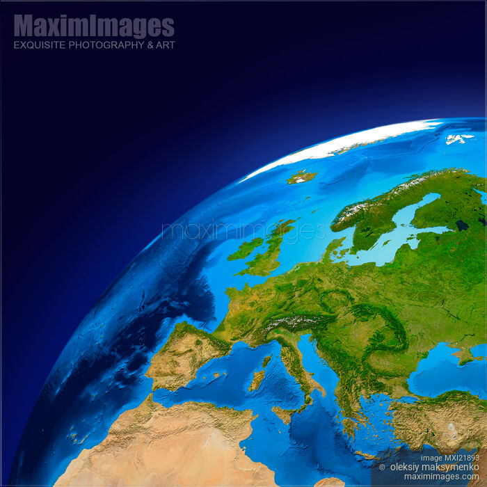 Earth Globe - Europe Stock image of Earth Globe - Europe Buy commercial use license at MaximImages