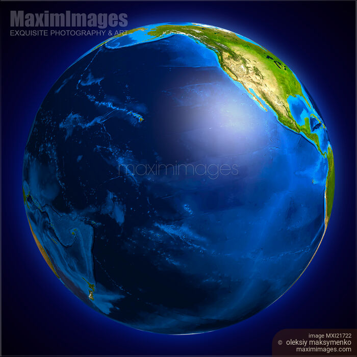 Earth Globe - Pacific Ocean Stock image of Earth Globe - Pacific Ocean Buy commercial use license at MaximImages