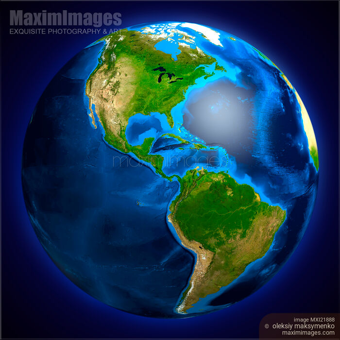 Earth Globe South and North America Stock image of Earth Globe South and North America Buy commercial use license at MaximImages