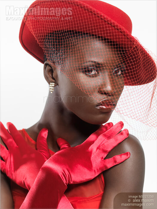 Elegant Woman in Red Stock photo of Elegant Woman in Red Buy commercial use license at MaximImages