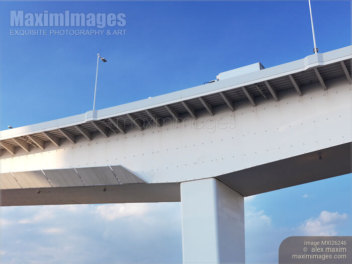 Stock photo of Elevated highway over blue sky Buy commercial use license at MaximImages