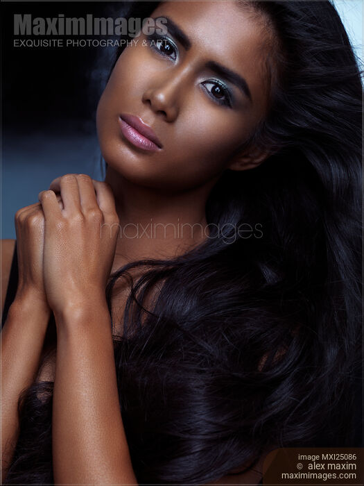 Stock photo of Expressive emotional beauty portrait of young woman Buy commercial use license at MaximImages