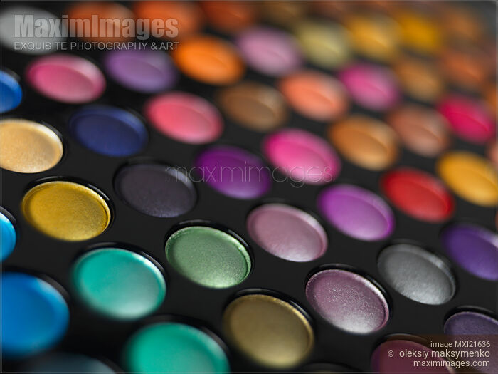 Stock photo of Eye Shadow Palette Buy commercial use license at MaximImages
