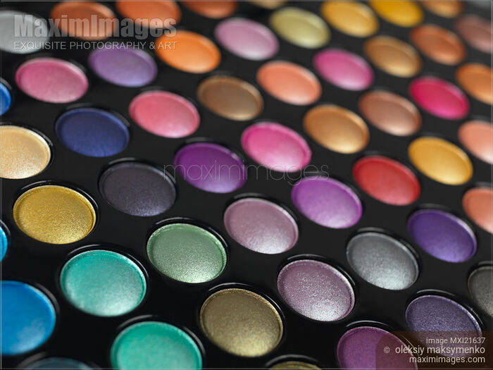Stock photo of Eye Shadow Palette Buy commercial use license at MaximImages