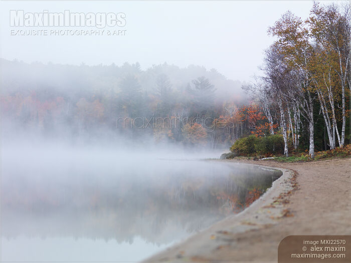 Stock photo of Fall Nature Scenery of a Lake Buy commercial use license at MaximImages