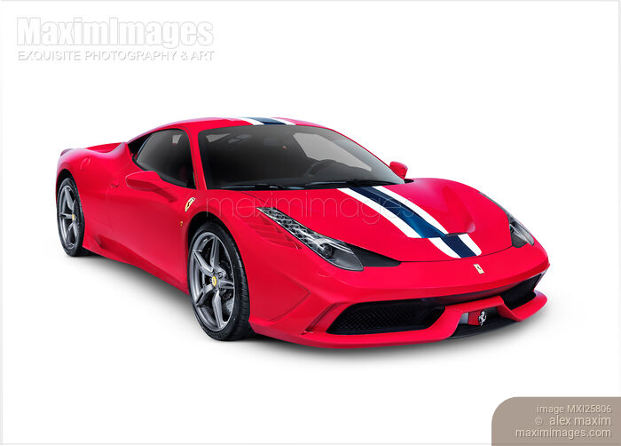 Stock photo of Ferrari 458 Speciale sports car Buy commercial use license at MaximImages