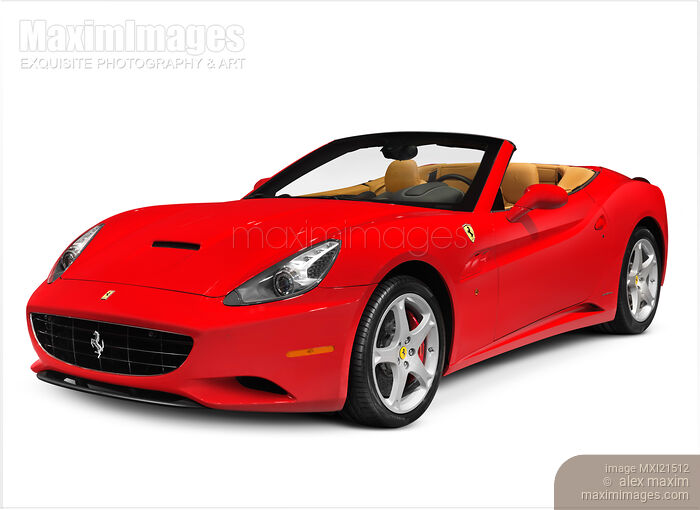 Ferrari California Red Sportscar Stock photo of Ferrari California Red Sportscar Buy commercial use license at MaximImages