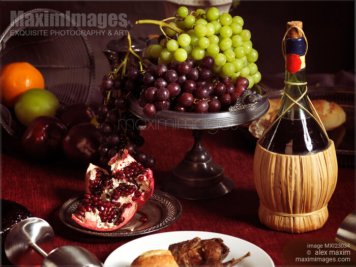 Stock photo of Festive Dinner Still Life Buy commercial use license at MaximImages
