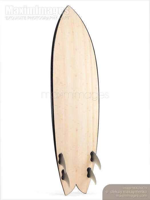 Stock photo of Fiberglass surfboard isolated on white Buy commercial use license at MaximImages