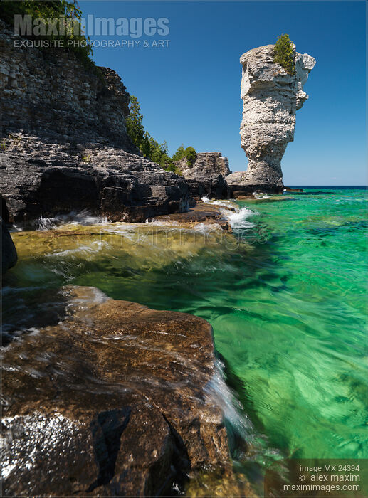 Flowerpot Island Stock photo of Flowerpot Island Buy commercial use license at MaximImages