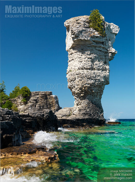Stock photo of Flowerpot Island Buy commercial use license at MaximImages