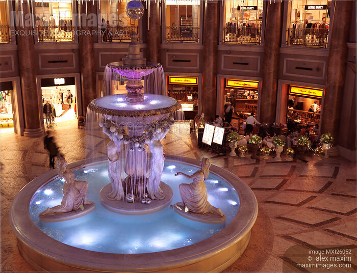 Fountain at Venus Fort Shopping mall in Japan Stock photo of Fountain at Venus Fort Shopping mall in Japan Buy commercial use license at MaximImages