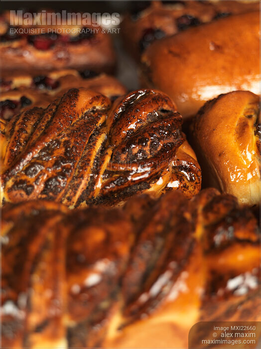 Stock photo of Freshly Baked Sweet Bread Buy commercial use license at MaximImages