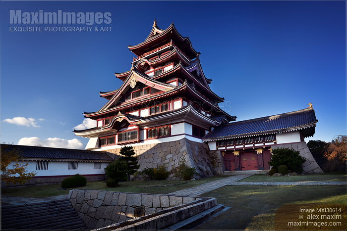 Stock photo of Fushimi-Momoyama or Fushimi Castle Fushimi-jo in Kyoto Japan Buy commercial use license at MaximImages