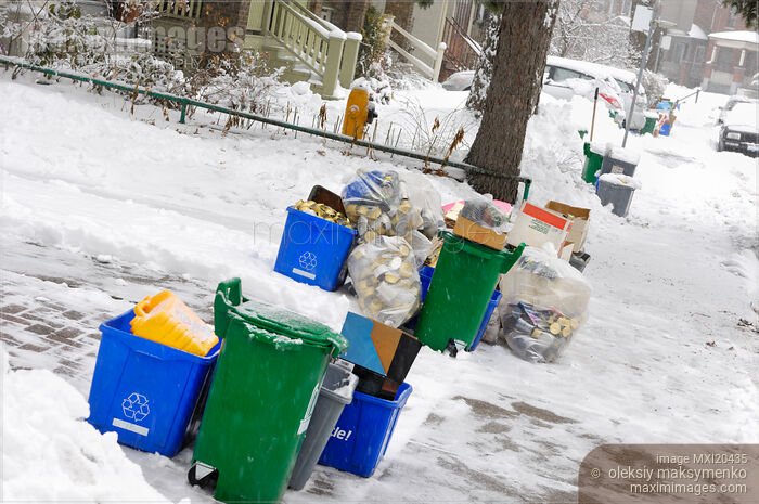 Garbage on the Street Stock photo of Garbage on the Street Buy commercial use license at MaximImages