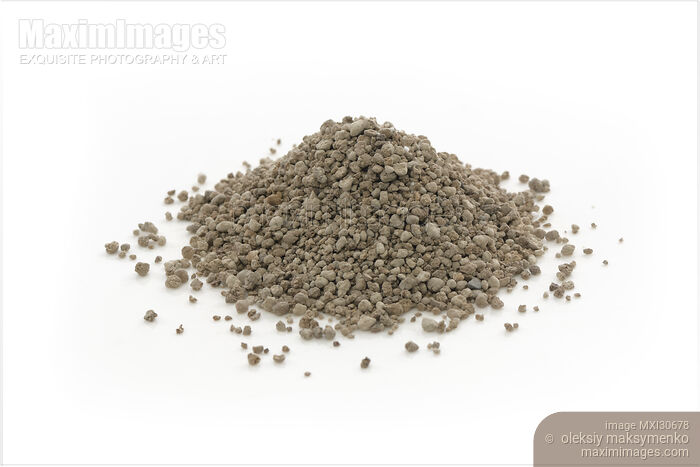 Stock photo of Garden gypsum granules soil amendment mineral natural fertilizer Buy commercial use license at MaximImages