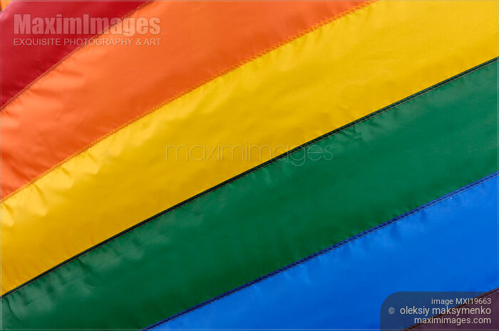 Stock photo of Gay Pride Rainbow Flag Buy commercial use license at MaximImages