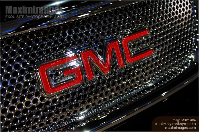 Stock photo of General Motors Car Emblem Buy commercial use license at MaximImages