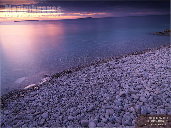 Georgian Bay Shore at Sunset Stock photo of Georgian Bay Shore at Sunset Buy commercial use license at MaximImages