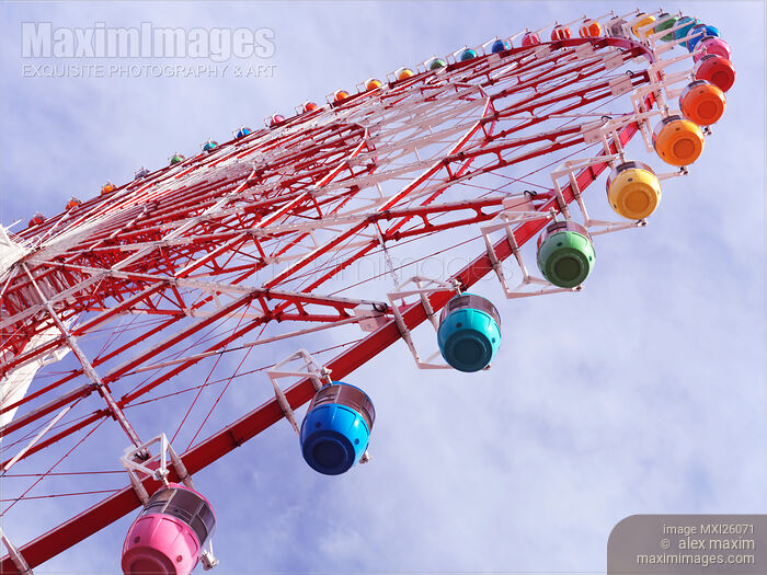 Stock photo of Giant Sky Wheel observation wheel in Odaiba Tokyo Japan Buy commercial use license at MaximImages