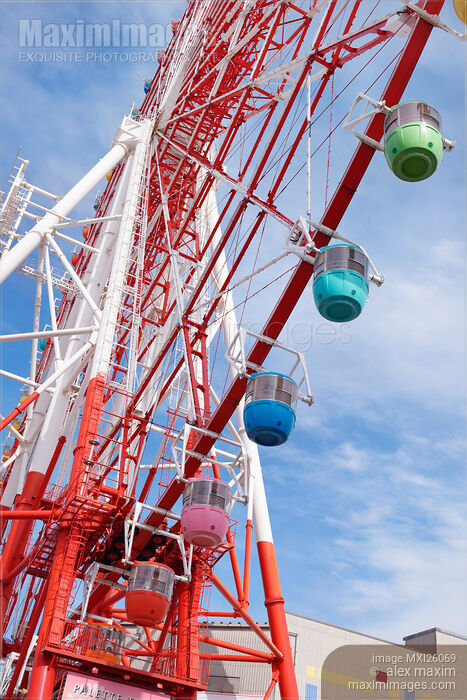 Stock photo of Giant Sky Wheel observation wheel in Tokyo Japan Buy commercial use license at MaximImages