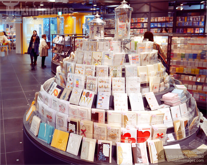Stock photo of Gift cards in a store Buy commercial use license at MaximImages