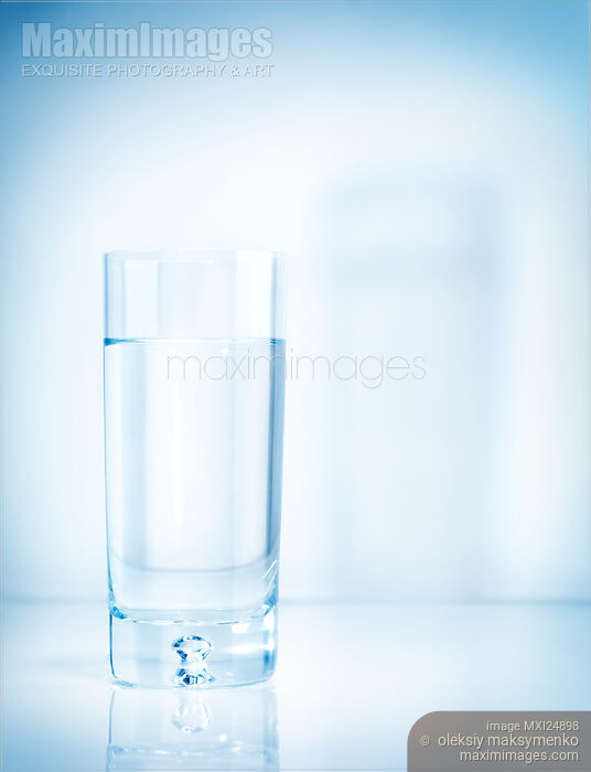 Stock photo of Glass of water Buy commercial use license at MaximImages