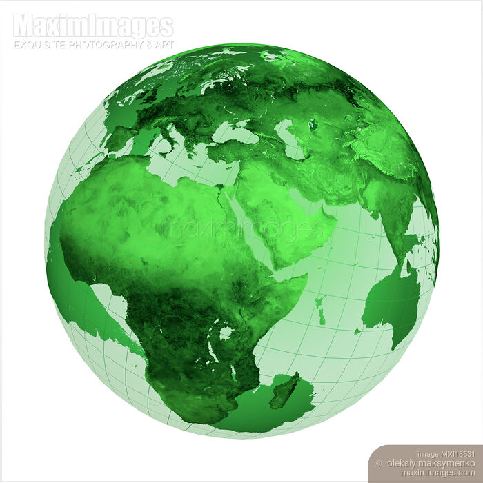Green Globe Stock image of Green Globe Buy commercial use license at MaximImages