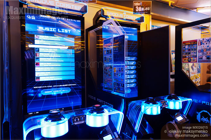 Groove Coaster arcade slot machine Stock photo of Groove Coaster arcade slot machine Buy commercial use license at MaximImages