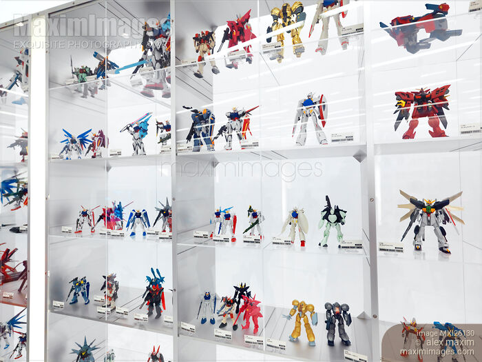 Gunpla at Gundam Front Tokyo Stock photo of Gunpla at Gundam Front Tokyo Buy commercial use license at MaximImages