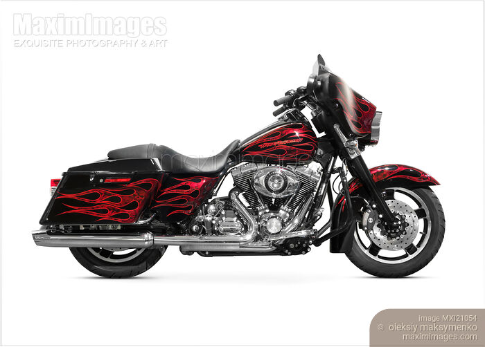 Stock photo of Harley-Davidson Street Glide Motorcycle Buy commercial use license at MaximImages