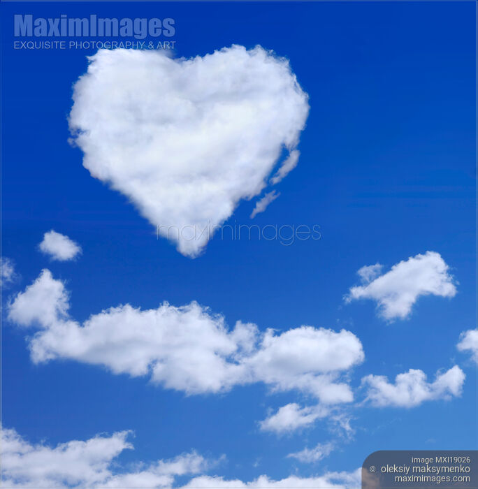 Stock photo of Heart in the Sky Buy commercial use license at MaximImages