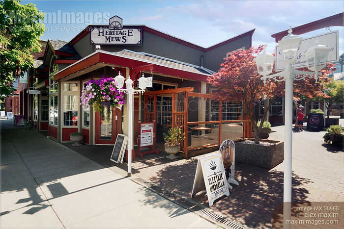 Stock photo of Heritage Mews at Old City Quarter of Nanaimo BC Canada Buy commercial use license at MaximImages