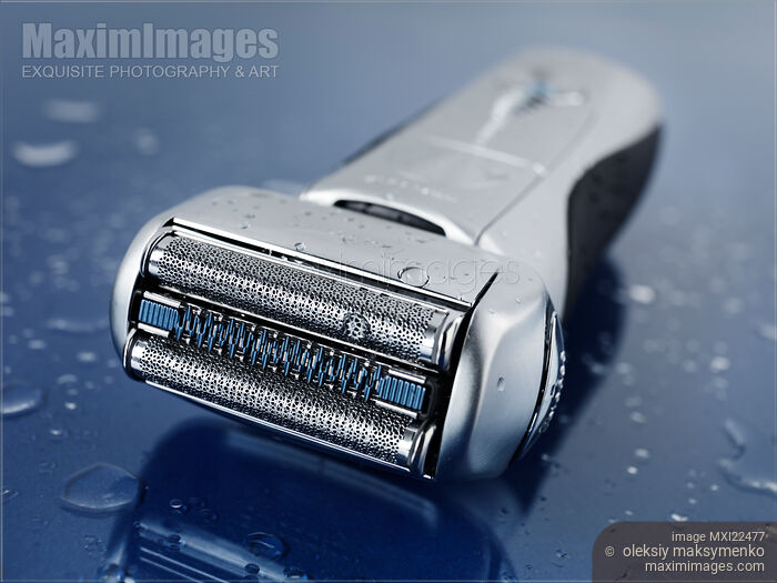 Stock photo of High-End Electric Foil Shaver Buy commercial use license at MaximImages