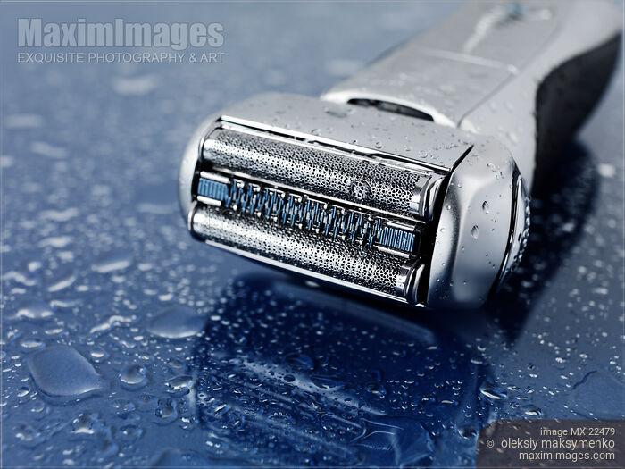 Stock photo of High-End Electric Foil Shaver Buy commercial use license at MaximImages