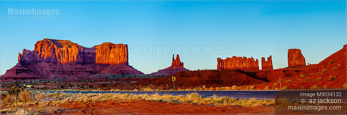 Stock photo of Highway along the Monument Valley Arizona USA Buy commercial use license at MaximImages