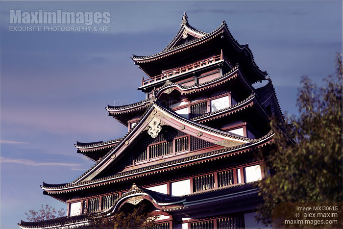 Stock photo of Historic building of Fushimi Castle Fushimi-jo in Fushimi-ku Kyoto Japan Buy commercial use license at MaximImages