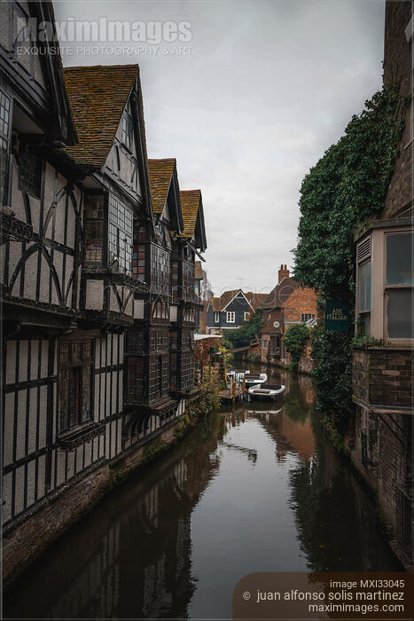 Historic houses along the River Stour in Canterbury Kent England Stock photo of Historic houses along the River Stour in Canterbury Kent England Buy commercial use license at MaximImages