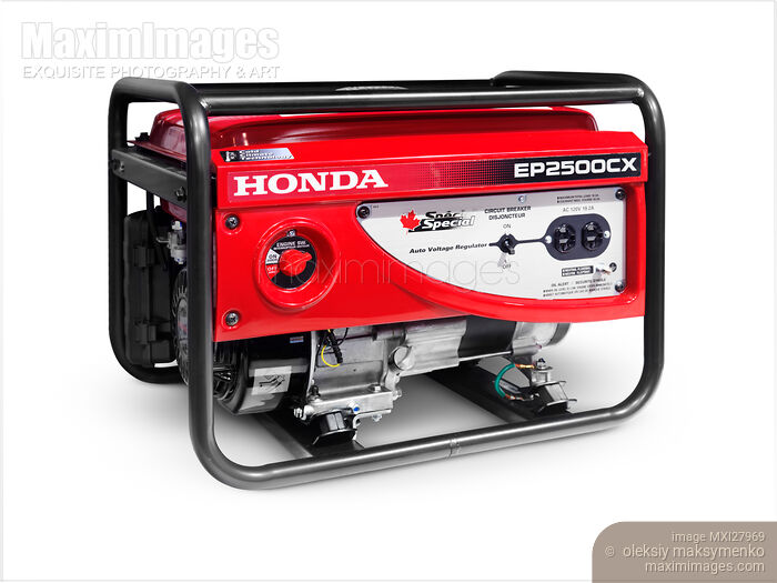 Stock photo of Honda EP2500 Portable Fuel Generator Buy commercial use license at MaximImages