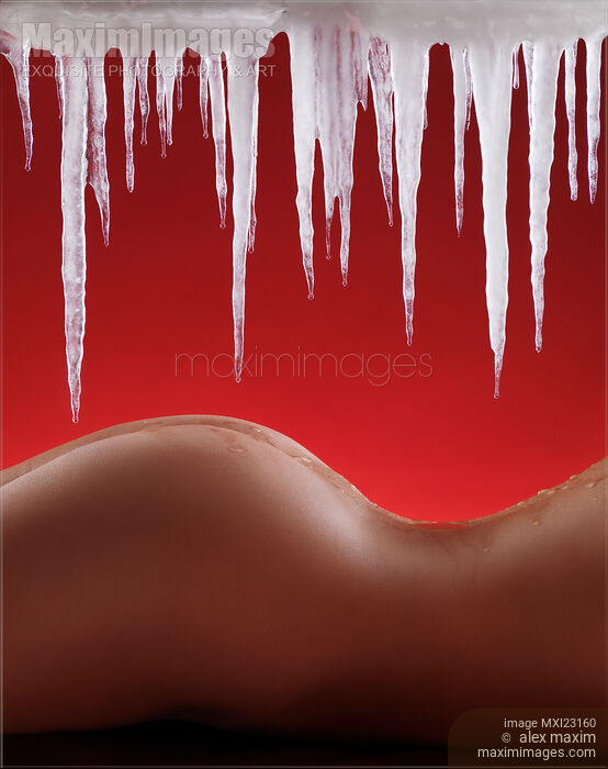 Hot naked woman body under melting icicles Stock photo of Hot naked woman body under melting icicles Buy commercial use license at MaximImages