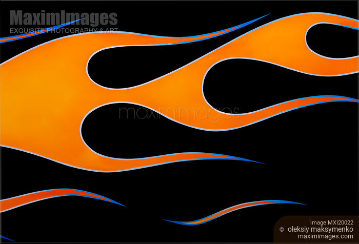 Hot Rod Flame Pattern Stock photo of Hot Rod Flame Pattern Buy commercial use license at MaximImages